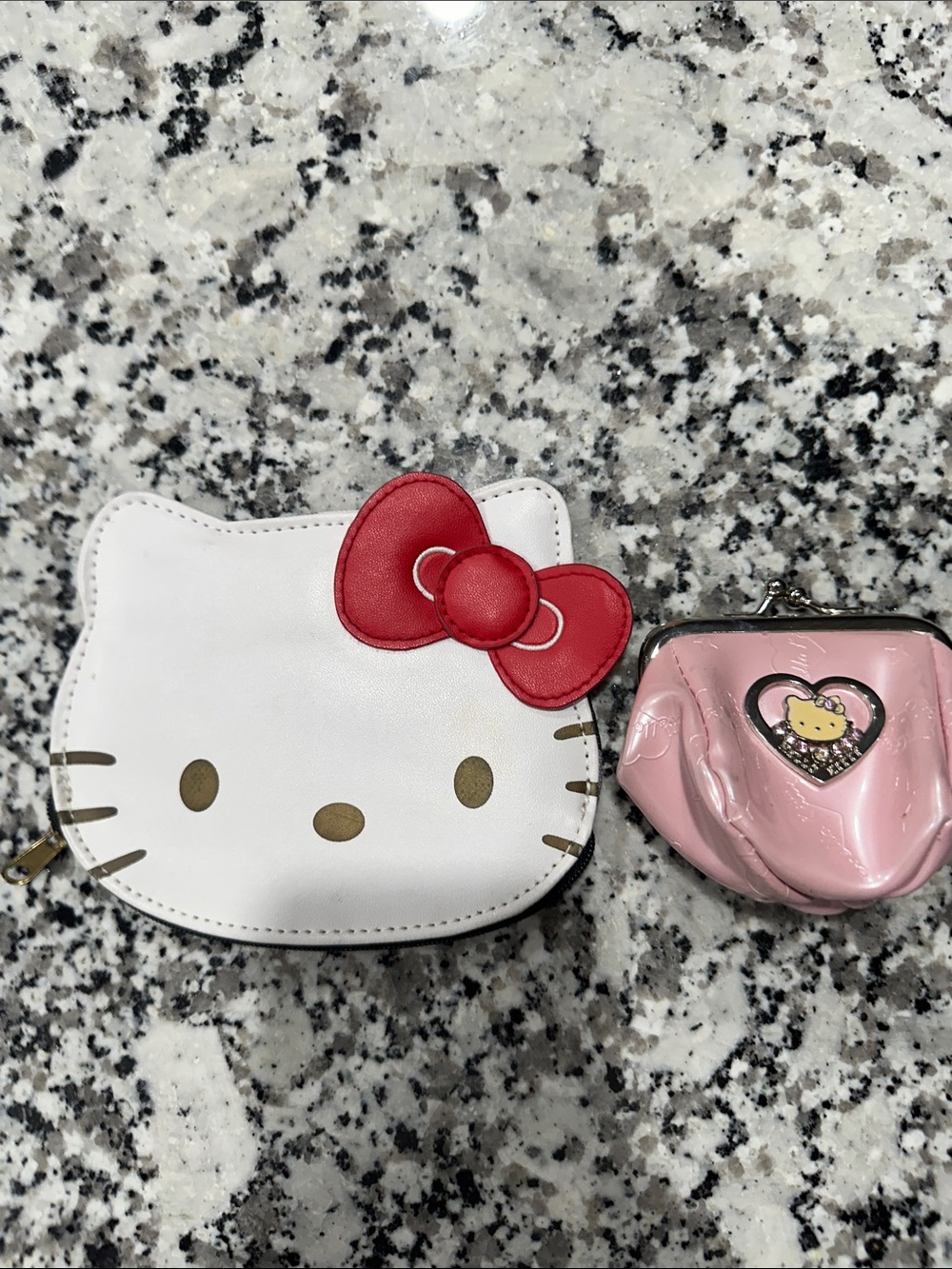 Hello Kitty White and Red Kids Coin Bag . 2 items for one price